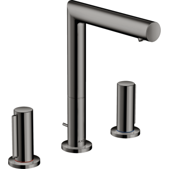  - AXOR Uno 3-otworowa bateria umywalkowa 200 z uchwytami Zero i kompletem odpływowym z cięgłem 45133330 - 45133330 - Łazienki Szydłowski