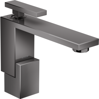 - AXOR Edge Jednouchwytowa bateria umywalkowa 130 z kompletem odpływowym Push-Open, szlif diamentowy czarny chrom polerowany 46011330 - 46011330 - Łazienki Szydłowski