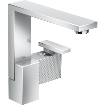  - AXOR Edge Jednouchwytowa bateria umywalkowa 190 z kompletem odpływowym Push-Open, szlif diamentowy chrom 46021000 - 46021000 - Łazienki Szydłowski