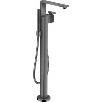 - AXOR Edge bateria wannowa, wolnostojąca, szlif diamentowy czarny chrom polerowany 46441330 - 46441330 - Łazienki Szydłowski