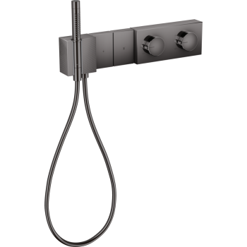 - AXOR Edge Moduł termostatyczny 47 x 10 cm do 2 odbiorników, podtynkowy, szlif diamentowy czarny chrom polerowany 46701330 - 46701330 - Łazienki Szydłowski