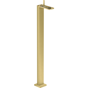 - AXOR MyEdition Jednouchwytowa bateria umywalkowa bez płytki z kompletem odpływowym Push-Open, wolnostojąca mosiądz szczotkowany 47042950 - 47042950 U - Łazienki Szydłowski