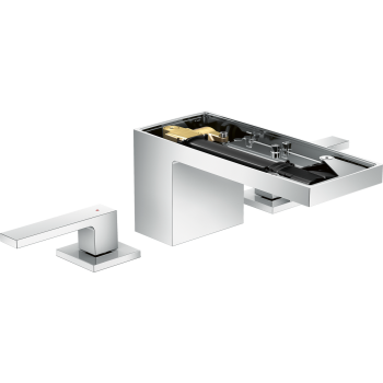 - AXOR MyEdition 3-otworowa bateria umywalkowa 70 bez płytki z kompletem odpływowym Push-Open chrom 47052000 - 47052000 - Łazienki Szydłowski