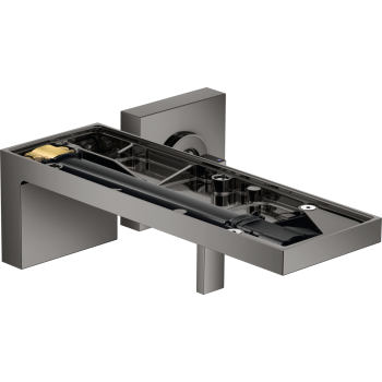 - AXOR MyEdition bateria umywalkowa z wylewką 221 mm bez płytki, czarny chrom polerowany 47062330 - 47062330 - Łazienki Szydłowski
