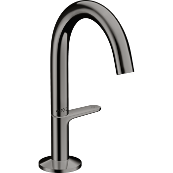 - AXOR One Bateria umywalkowa Select 140 z kompletem odpływowym Push-Open czarny chrom polerowany 48010330 - 48010330 U - Łazienki Szydłowski