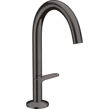  - AXOR One Bateria umywalkowa Select 170 z kompletem odpływowym Push-Open czarny chrom szczotkowany 48020340 - 48020340 - Łazienki Szydłowski