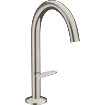 - AXOR One Bateria umywalkowa Select 170 z kompletem odpływowym Push-Open stal szlachetna optyczna 48020800 - 48020800 - Łazienki Szydłowski