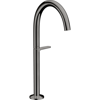 - AXOR One Bateria umywalkowa Select 260 do umywalek nablatowych z kompletem odpływowym Push-Open czarny chrom polerowany 48030330 - 48030330 - Łazienki Szydłowski