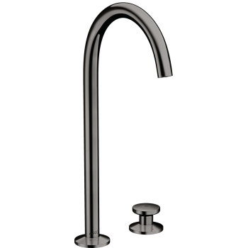 - AXOR One 2-otworowa bateria umywalkowa Select 260 z kompletem odpływowym Push-Open czarny chrom polerowany 48060330 - 48060330 - Łazienki Szydłowski