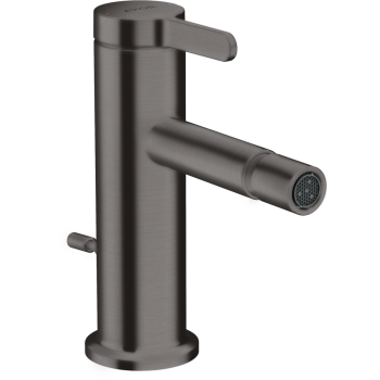 - AXOR One bateria bidetowa z kompletem odpływowym z cięgłem czarny chrom szczotkowany 48210340 - 48210340 - Łazienki Szydłowski