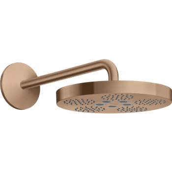 - AXOR One deszczownica prysznicowa 28 cm 1jet z ramieniem prysznicowym czerwone złoto szczotkowane 48491310 - 48491310 - Łazienki Szydłowski