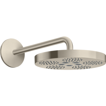 - AXOR One deszczownica prysznicowa 28 cm 1jet z ramieniem prysznicowym nikiel szczotkowany 48491820 - 48491820 U - Łazienki Szydłowski