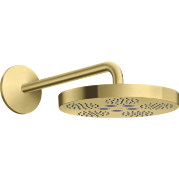  - AXOR One deszczownica prysznicowa 28 cm 1jet z ramieniem prysznicowym mosiądz szczotkowany 48491950 - 48491950 - Łazienki Szydłowski