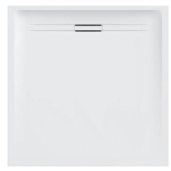  - Geberit Sestra Brodzik kwadratowy z konglomeratu 90 x 90 cm, biały / struktura łupka 550250002 - 550250002 - Łazienki Szydłowski
