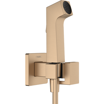  - HANSGROHE słuchawka prysznicowa Bidette 1jet E EcoSmart z mieszaczem, uchwytem i wężem prysznicowym 125 cm brąz szczotkowany 29233140 - 29233140 - Łazienki Szydłowski
