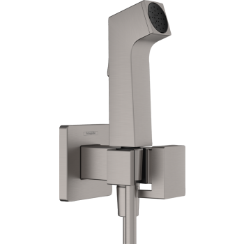  - HANSGROHE słuchawka prysznicowa Bidette 1jet E EcoSmart z mieszaczem, uchwytem i wężem prysznicowym 125 cm czarny chrom szczotkowany 29233340 - 29233340 - Łazienki Szydłowski