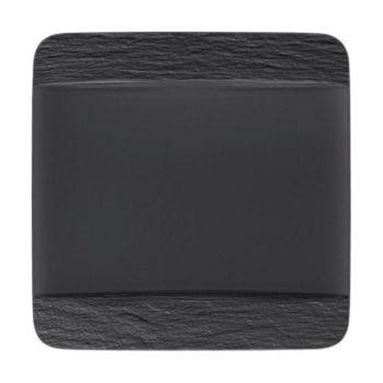  - Villeroy&Boch Manufacture Rock Talerz 28x28 cm czarny 1042392610 - 1042392610 - Łazienki Szydłowski