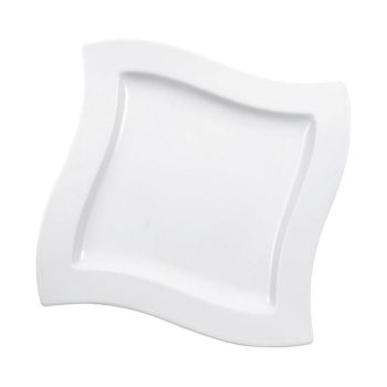 - Villeroy & Boch NewWave Talerz płaski 27 x 27 cm,biały 1025252619 - 1025252619 - Łazienki Szydłowski