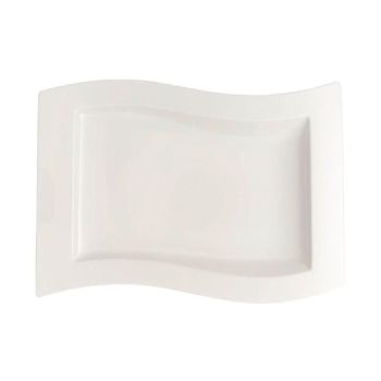 - Villeroy&Boch NewWave Talerz duży Biały, 33 x 24 cm, 1025252699 - 1025252699 - Łazienki Szydłowski