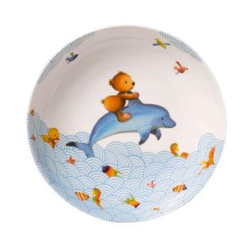  - Villeroy&Boch Kiddy Bears Talerz głęboki dla dzieci Niebieski, 18,7 x 18,7 cm, 1486642752 - 1486642752 - Łazienki Szydłowski