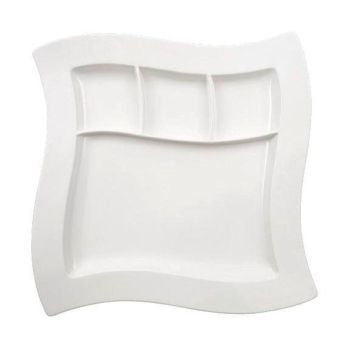 - Villeroy&Boch NewWave Talerz specjalny Biały, 27 x 27 cm, 1025252855 - 1025252855 - Łazienki Szydłowski
