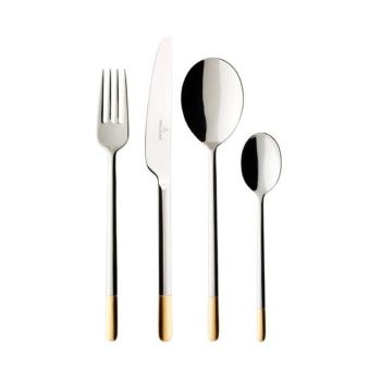 - Villeroy&Boch Ella Zestaw sztućców 24 częsciowe częściowo pozłacane. 1263519030 - 1263519030 - Łazienki Szydłowski