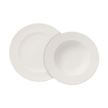  - Villeroy&Boch For Me Zestaw obiadowy Biały,  1041538717 - 1041538717 - Łazienki Szydłowski