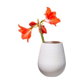  - Villeroy&Boch Manufacture Wazon 12,4 x 14,7 cm,biały  1016815514 - 1016815514 - Łazienki Szydłowski