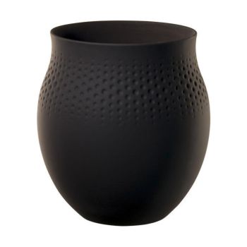 - Villeroy&Boch Manufacture Wazon 16,6 x 18 cm czarny 1016825511 - 1016825511 - Łazienki Szydłowski