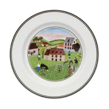 - Villeroy&Boch Design Naif Talerzyk do pieczywa Wielokolorowy, Ø17 cm, 1023372663 - 1023372663 - Łazienki Szydłowski