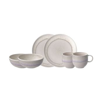 - Villeroy&Boch Perlemor Zestaw śniadaniowy Beżowy, Premium Porcelain1951729071 - 1951729071 - Łazienki Szydłowski