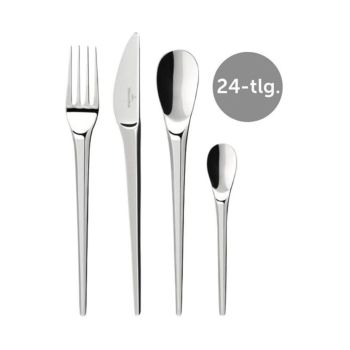 - Villeroy&Boch NewMoon Zestaw sztućców 24 elementów stal nierdzewna 265299030 - 1265299030 - Łazienki Szydłowski