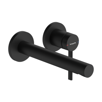  - HANSGROHE Zesis S bateria umywalkowa ścienna zasięg wylewki 19,4 cm czarny mat 74750670 - 74750670 - Łazienki Szydłowski