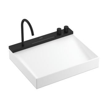  - HANSGROHE Avalegra AquaUnit Umywalka wisząca 58 x 47,5 cm czarny mat 22472670 - 22472670 - Łazienki Szydłowski