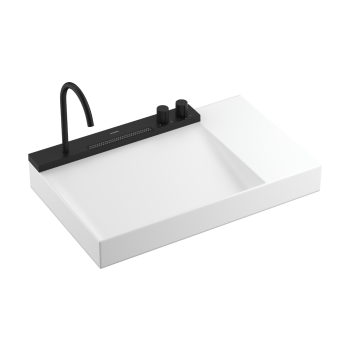  - HANSGROHE Avalegra AquaUnit Umywalka wisząca 78 x 47,5cm czarny mat 22473670 - 22473670 - Łazienki Szydłowski