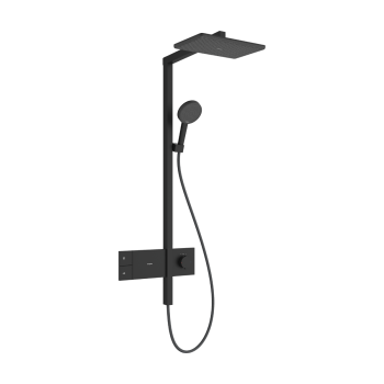 - HANSGROHE Raindance Alive Q Komplet prysznicowy 210/340 1jet EcoSmart z termostatem ShowerSelect Comfort czarny mat 24581670 - 24581670 - Łazienki Szydłowski