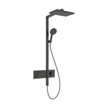  - HANSGROHE Raindance Alive Q Komplet prysznicowy 210/340 2jet EcoSmart z termostatem ShowerSelect Comfort czarny chrom szczotkowany 24591340 - 24591340 - Łazienki Szydłowski