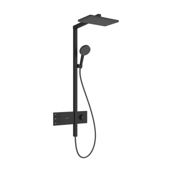 - HANSGROHE Raindance Alive Q Komplet prysznicowy 210/340 2jet EcoSmart z termostatem ShowerSelect Comfort czarny mat 24591670 - 24591670 - Łazienki Szydłowski