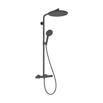  - HANSGROHE Raindance Alive S Puro Komplet prysznicowy 300 1jet z termostatem Ecostat Element czarny chrom szczotkowany 24592340 - 24592340 - Łazienki Szydłowski
