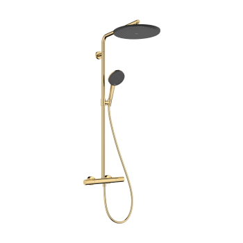  - HANSGROHE Raindance Alive S Puro Komplet prysznicowy 300 1jet z termostatem Ecostat Element złoty optyczny polerowany 24592990 - 24592990 - Łazienki Szydłowski