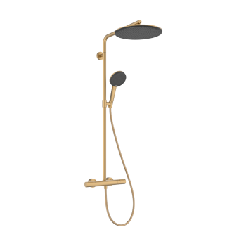 - HANSGROHE Raindance Alive S Puro Komplet prysznicowy 300 1jet EcoSmart z termostatem Ecostat Element brąz szczotkowany 24593140 - 24593140 - Łazienki Szydłowski