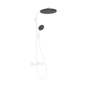 - HANSGROHE Raindance Alive S Puro Komplet prysznicowy 300 1jet EcoSmart z termostatem Ecostat Element biały mat 24593700 - 24593700 - Łazienki Szydłowski