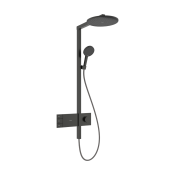  - HANSGROHE Raindance Alive S Komplet prysznicowy 300 2jet EcoSmart z termostatem ShowerSelect Comfort czarny chrom szczotkowany 24596340 - 24596340 - Łazienki Szydłowski