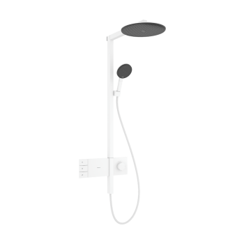 - HANSGROHE Raindance Alive S Komplet prysznicowy 300 2jet EcoSmart z termostatem ShowerSelect Comfort biały mat 24596700 - 24596700 - Łazienki Szydłowski