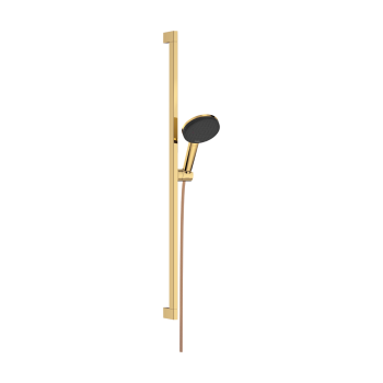  - HANSGROHE Raindance Alive Select S Zestaw prysznicowy 125 3jet EcoSmart z drążkiem Unica E Puro 90 cm EasySlide złoty optyczny polerowany 24601990 - 24601990 - Łazienki Szydłowski