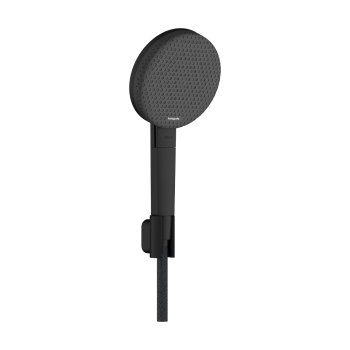  - HANSGROHE Raindance Alive Select S Punktowy zestaw prysznicowy 125 3jet EcoSmart z tekstylnym wężem Designflex 160 cm czarny mat 24611670 - 24611670 - Łazienki Szydłowski