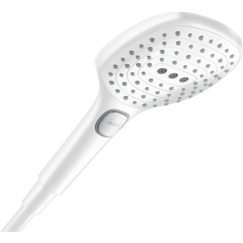 - HANSGROHE Raindance Select E Słuchawka prysznicowa 120 3jet PowderRain EcoSmart+ biały mat 28729700 - 28729700 - Łazienki Szydłowski