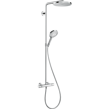 - HANSGROHE Raindance S Komplet prysznicowy 240 1jet PowderRain, EcoSmart z termostatem chrom 28823000 - 28823000 - Łazienki Szydłowski