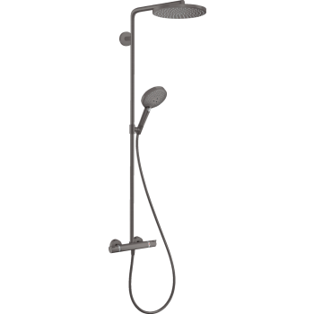  - HANSGROHE Raindance S Komplet prysznicowy 240 1jet PowderRain, EcoSmart z termostatem czarny chrom szczotkowany 28823340 - 28823340 - Łazienki Szydłowski
