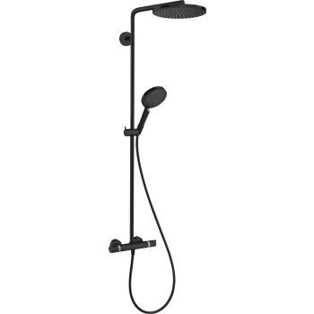  - HANSGROHE Raindance S Komplet prysznicowy 240 1jet PowderRain, EcoSmart z termostatem czarny mat 28823670 - 28823670 - Łazienki Szydłowski